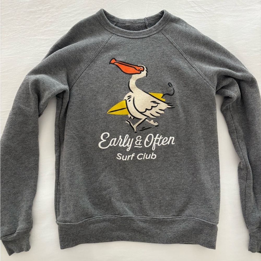Kids’ Almond Surfboards Crewneck Sweatshirt - Size L